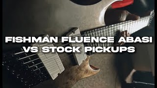 Fishman Fluence Abasi set VS Stock pickups  G4M 529 Pro Fanned Fret 8String [upl. by Pfeffer]