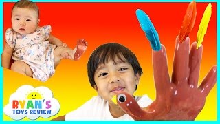 THANKSGIVING CRAFTS FOR KIDS Homemade DIY gifts Play Doh Turkey Surprise Toys Children Activities [upl. by Alexi]