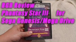 RGR Review Phantasy Star III for Sega GenesisMega Drive [upl. by Aicirtak478]