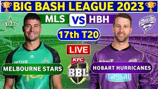 🔴Live Hobart Hurricanes vs Melbourne Stars  HBH vs MLS Live 17th T20 Match Big Bash League 202324 [upl. by Adyan]