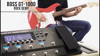 Boss GT1000  Rock Demo [upl. by Esiouqrut]