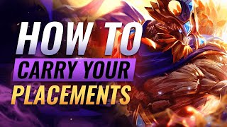 5 BEST TIPS To WIN Your Placement Games in Season 13  League of Legends [upl. by Retsek552]