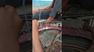 I make a motor generator with bicycle power technology shorts [upl. by Euqinna]