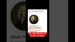 Isaac Newton creates a YouTube channel [upl. by Annovahs]