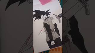 Goku Black Drawing  Dragon Ball Super [upl. by Anuska]