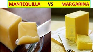 Mantequilla y margarinaconoce las diferencias [upl. by Oralia]