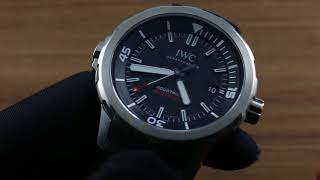 IWC Aquatimer Automatic 2000 Edition quot35 Years Ocean 2000quot IW329101 Functions and Care [upl. by Rutan]