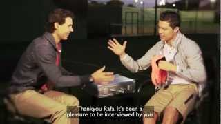 Rafael Nadal interview with Cristiano Ronaldo english subtitles [upl. by Morocco]