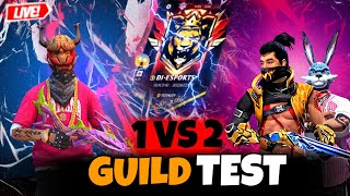 HARDEST GUILD TEST FF  FREE FIRE LIVE CUSTOM ROOM GIVEAWAY  FREE FIRE LIVE GUILD TESTING class [upl. by Nitneuq]