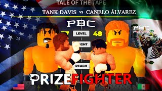 Canelo vs Tank  Roblox Prizefighter EA Boxing Game PBC [upl. by Etteuqal]