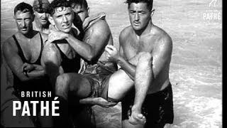 Surfing Maroubra Beach Sydney Australia 1948 [upl. by Nywled]