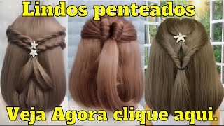 Lindos Penteados de cabelos curtos para fazer em casa [upl. by Yarg229]