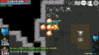 Rucoy Online grinding to 450 base in dragons [upl. by Enihpled]