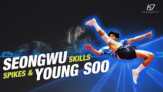 Sepak Takraw ● Seongwu Young Soo ● Spikes amp Skills  HD [upl. by Mita155]