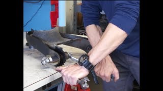 Remove Control Arm Bushings WOUT a Hydraulic Press  Chevy El Camino Restoration [upl. by Ekaterina535]