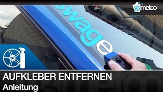 Aufkleber vom Auto entfernen Aufkleber Auto entfernen Scheibe Auto Sticker entfernen Sticker Remover [upl. by Thisbee]