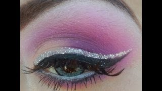 Tutorial de maquillaje Rosa morado y delineado plata  Juancarlos960 [upl. by Cirdnek416]