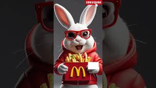 Bunny MCdonalds mcdonaldburgerbunnyfunnyfypviralshortscutevideoforyoupage100ktrending1m [upl. by Bartley]