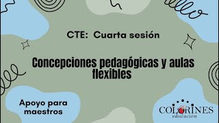 CTE Cuarta sesión Concepciones pedagógicas y aulas flexibles [upl. by Voleta73]