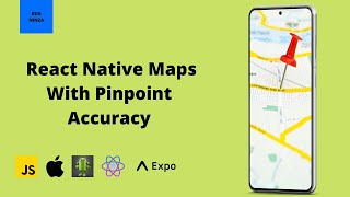 React Native Map View With Pinpoint Accuracy  React Native amp Expo Project Tutorial  JS Code [upl. by Lydell]