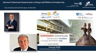 SEMINARIO distrettuale Mantenimento e Sviluppo dell’effettivo President Day [upl. by Kawai766]