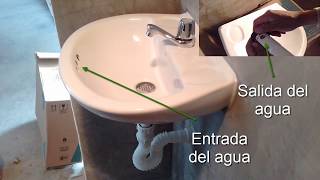 Instalar sifón de acordeón para lavamanos  Install accordion siphon for sinks [upl. by Hartman]