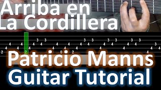 Como tocar quotArriba en la cordilleraquot Patricio Manns Guitar tutorial [upl. by Allebara]