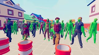 Zombie 100 Units vs Army Soldier 18  Totally Accurate Battle Simulator TABS [upl. by Zilber394]