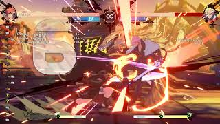 GGST 114 Baiken fast RC midscreen Youzansen routes 50 Tension [upl. by Darej]