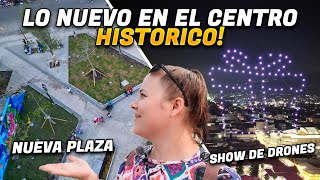 Lo nuevo en el Centro Historico de SAN SALVADOR 🇸🇻 Nueva plaza  show de drones [upl. by Ytram]