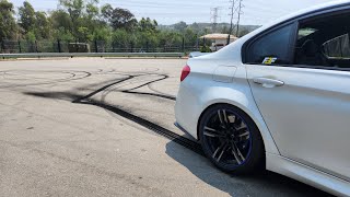 Bmw F80 M3 Competition Burnouts Donuts Spinning Smoke Machine [upl. by Rustin]