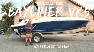 EXPLORING THE BAYLINER VR5  Woodard Marine [upl. by Rosenfeld]