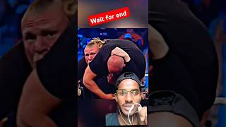 Brock Lesnar kaise security gard ko mar raha haiwwe reaction shorts viral [upl. by Nylirret]