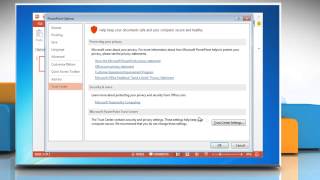 How to view or change addin security settings in PowerPoint 2013 [upl. by Burk304]