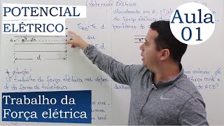 POTENCIAL ELÉTRICO  AULA 01  TRABALHO DA FORÇA ELÉTRICA [upl. by Sallyann373]