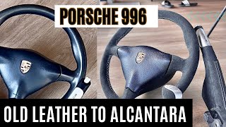 Restoring Porsche 996 Steering Wheel With Alcantara [upl. by Nnyllatsyrc]