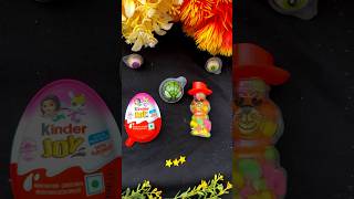 Spider man head candy in kinder joy with gems kinderbagga gems candy spiderman [upl. by Perloff643]