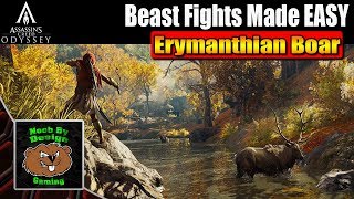 Assassins Creed Odyssey  How to Beat the Erymanthian Boar  Beast Fights made Easy [upl. by Lanza]