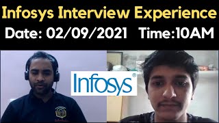 Infosys 02092021 Interview Experience  Time 1000 AM  Infosys Actual Interview Experience [upl. by Teerprug524]