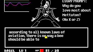 TAS Low Mettaton EX no items LV1 [upl. by Hasina]