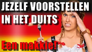 Spreek jij geen woord Duits Hierna WEL deel1 Jezelf voorstellen [upl. by Zinnes]