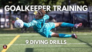 Goalkeeper Training 9 Diving Drills that take your goalkeeper skills to the next level [upl. by Aluin20]