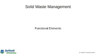 Functional Elements of Solid Waste Management Part 2 math Problem [upl. by Jerold]