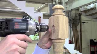 How To Connect Handrail To A Newel Post Using The Slip Fix UT Rail Bolt [upl. by Ardiekal15]