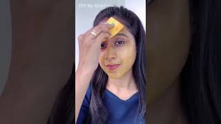 Papaya facial at home  how to rub papaya on face for clear glowing skin [upl. by Yrrac]