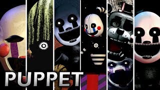 Evolution of Puppet in FNAF 20142018 [upl. by Johna]