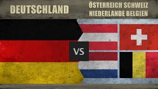 DEUTSCHLAND vs ÖSTERREICH SCHWEIZ NIEDERLANDE BELGIEN  Wer hat das besseren Militär 2018 [upl. by Etnad]