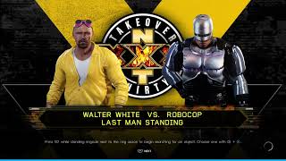 WWE 2K22 WALTER WHITE VS ROBOCOP [upl. by Alywt682]