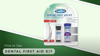 How to use Dentek First Aid Emergency Tooth Repair Kit [upl. by Ennaeel843]