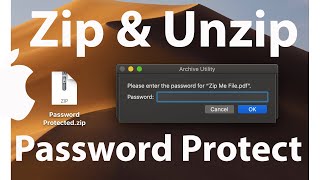 How to Zip Files in Mac  How to Unzip On Mac  Password Protected Zip File Mac  Unzip Command Mac [upl. by Ogdon541]